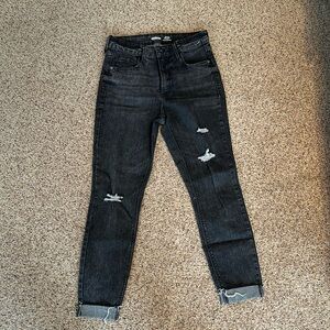 Old navy super skinny black high waisted jeans